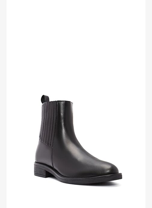 Kadın Siyah Deri Chelsea Bot 25AFD160118 - Görsel 8
