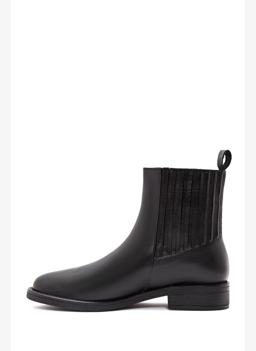 Kadın Siyah Deri Chelsea Bot 25AFD160118 - Görsel 3