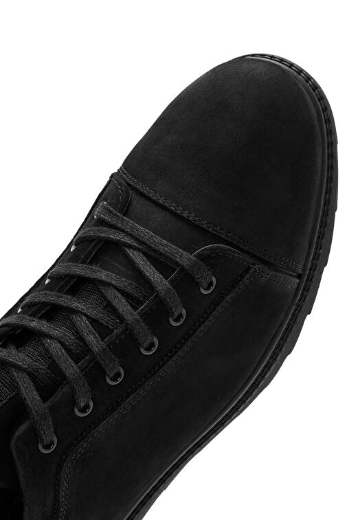 Derimod Derimod Erkek Siyah Bağcıklı Deri Sneaker 24WFD6748V3 | Boyner Siyah - 3. görsel