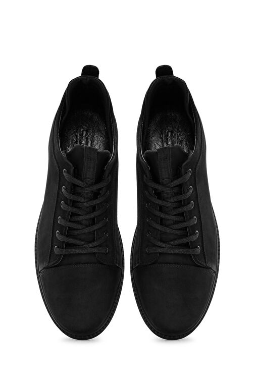 Derimod Derimod Erkek Siyah Bağcıklı Deri Sneaker 24WFD6748V3 | Boyner Siyah - 9. görsel