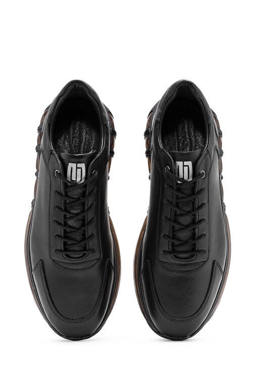 Derimod Derimod Siyah Yeşil Erkek Deri Sneaker 24WFD675218 | Boyner Siyah - 8. görsel