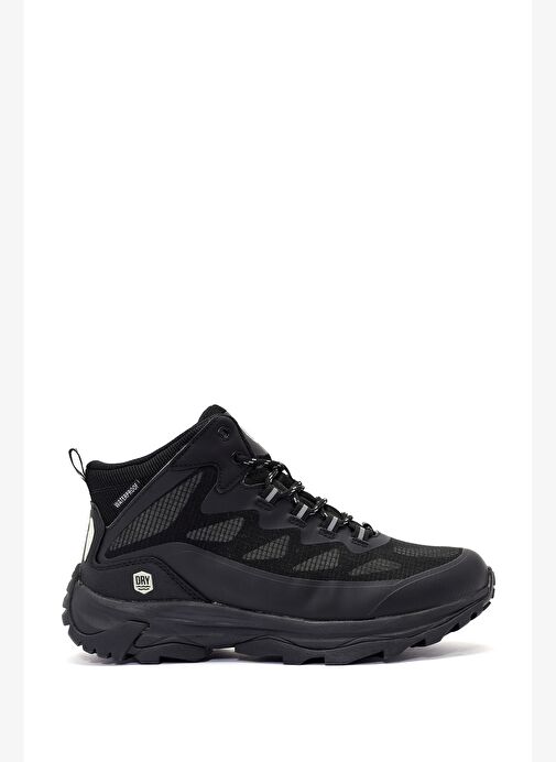 Derimod Dry Erkek Siyah Kalın Tabanlı Bağcıklı Waterproof Outdoor Bot 25WFD693814 - Görsel 2