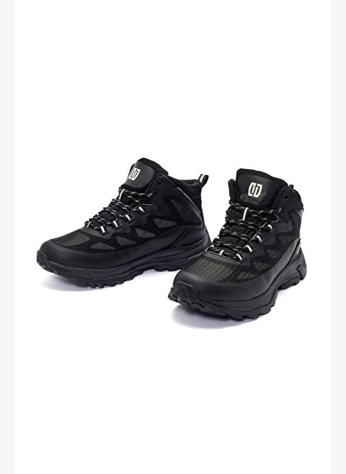 Derimod Dry Erkek Siyah Kalın Tabanlı Bağcıklı Waterproof Outdoor Bot 25WFD693814 - Görsel 4