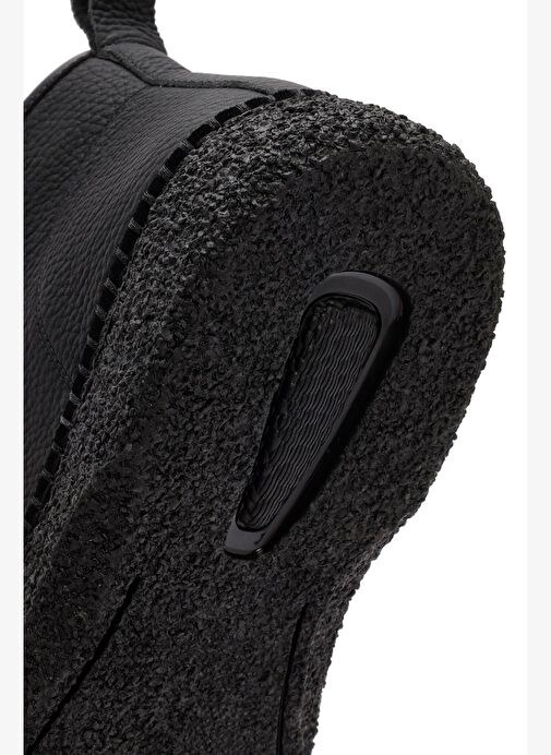 Erkek Siyah Bağcıklı Deri Spor Bot 25WFD6948FT - Görsel 9