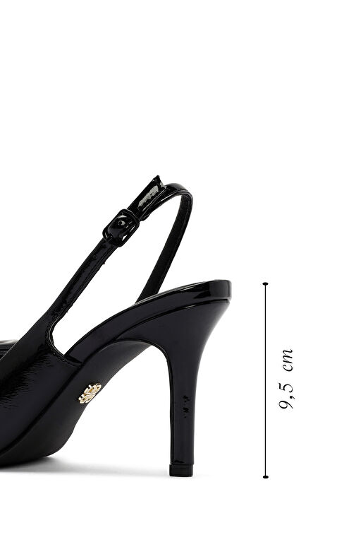 Derimod Derimod Siyah Bej Kadın Topuklu Ayakkabı 24WFD440216 | Boyner Siyah - 3. görsel