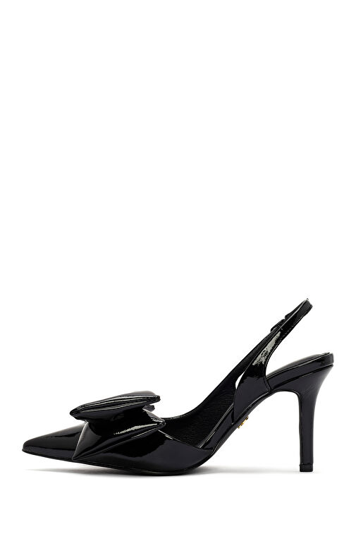 Derimod Derimod Siyah Bej Kadın Topuklu Ayakkabı 24WFD440216 | Boyner Siyah - 6. görsel