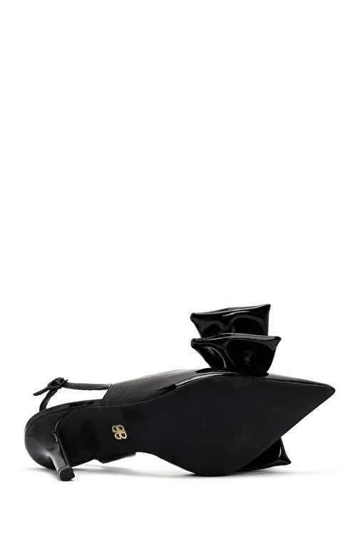 Derimod Derimod Siyah Bej Kadın Topuklu Ayakkabı 24WFD440216 | Boyner Siyah - 7. görsel