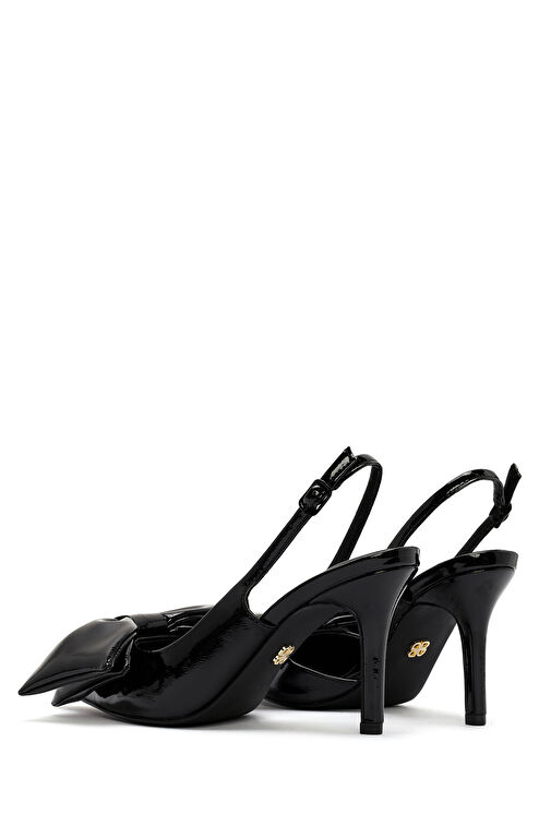 Derimod Derimod Siyah Bej Kadın Topuklu Ayakkabı 24WFD440216 | Boyner Siyah - 8. görsel