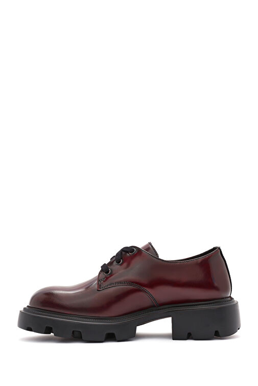 Derimod Siyah Kadın Deri Oxford Ayakkabı 24WFD236422 - Görsel 3