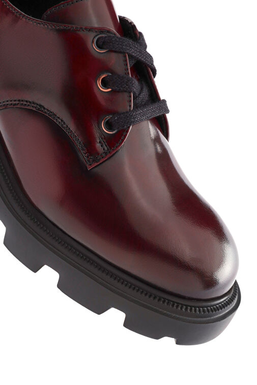 Derimod Siyah Kadın Deri Oxford Ayakkabı 24WFD236422 - Görsel 9