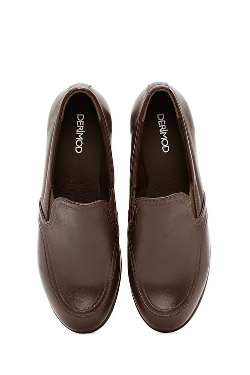 Derimod Kahverengi Kadın Deri Loafer 24WFD236818 - Görsel 8