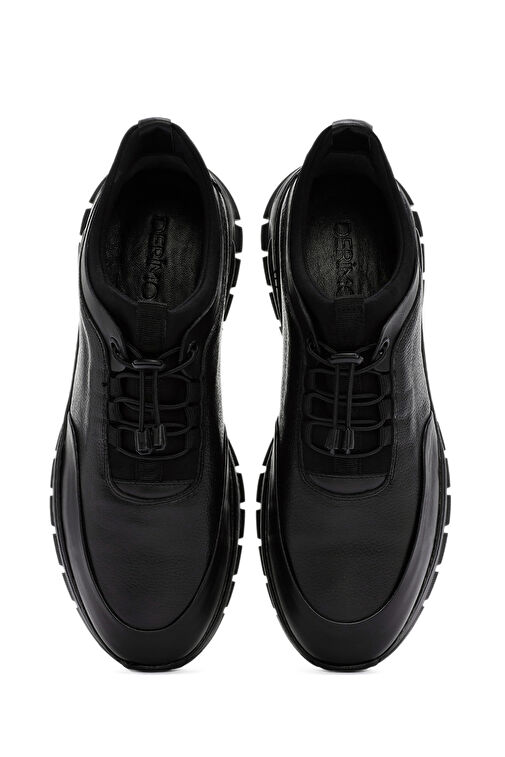 Derimod Siyah Erkek Deri Sneaker 24WFD6611FT - Görsel 9