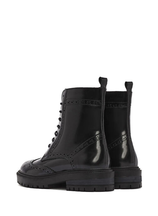 Derimod Derimod Kadın Siyah Fermuarlı Deri Postal Bot 24WFD163022 | Boyner Siyah - 7. görsel