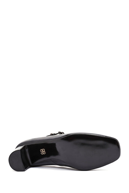 Derimod Siyah Kadın Rugan Topuklu Ayakkabı 24WFD162416 - Görsel 6