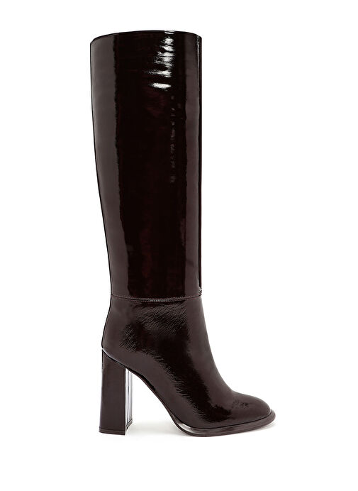 Derimod Derimod Kadın Bordo Kalın Topuklu Deri Çizme 24WFD132616 Bot | Boyner Bordo - 2. görsel