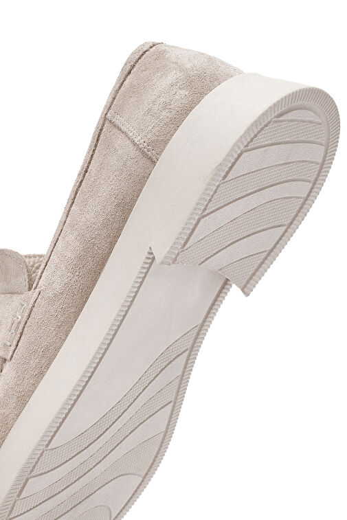 Derimod Derimod Kadın Bej Süet Deri Maskülen Loafer 24WFD132810 | Boyner Bej - 9. görsel