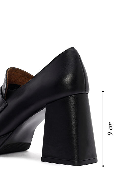 Derimod Siyah Kadın Deri Loafer 24WFD132918 - Görsel 3