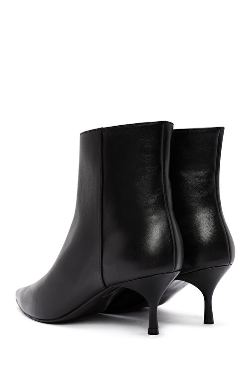 Derimod Derimod Kadın Siyah Fermuarlı İnce Topuklu Deri Bot 24WFD133318 | Boyner Siyah - 8. görsel