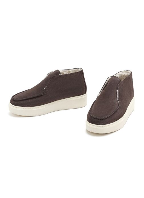 Derimod Derimod Kadın Vizon Kalın Tabanlı Süet Deri Bilekli Bot 24WFD133910 | Boyner Vizon - 5. görsel