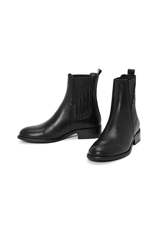 Derimod Derimod Kadın Siyah Deri Chelsea Bot 24WFD281418 | Boyner Siyah - 4. görsel