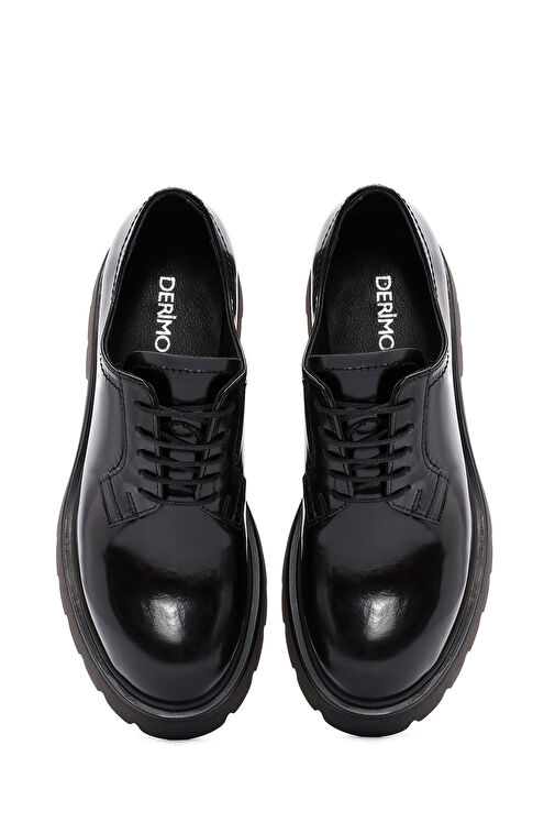 Derimod Derimod Siyah Kadın Deri Oxford Ayakkabı 24WFD281322 Basketbol Ayakkabıları | Boyner Siyah - 8. görsel