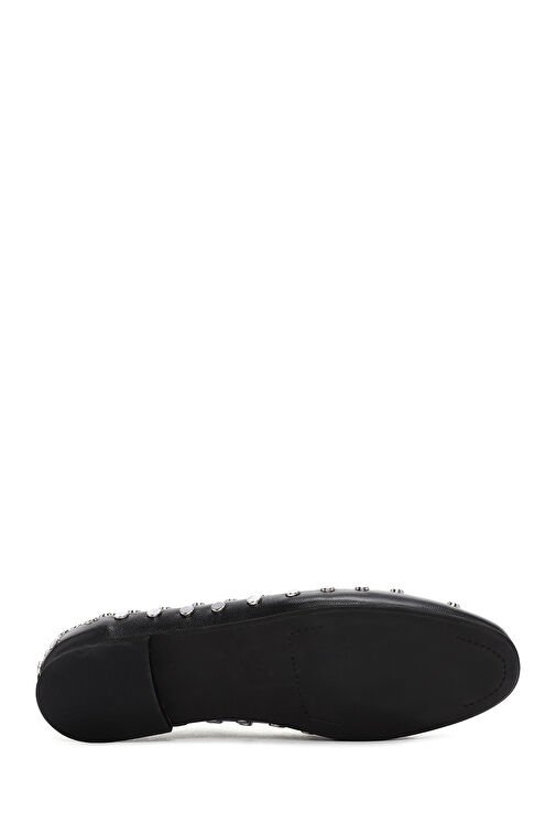 Derimod Siyah Kadın Deri Babet 24WFD1407TS - Görsel 5