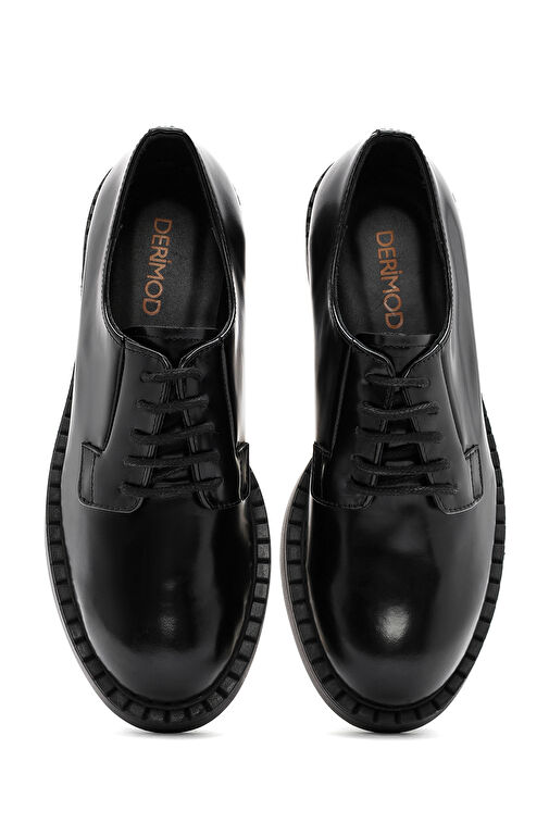 Derimod Siyah Kadın Deri Klasik Ayakkabı 24WFD141622 - Görsel 9