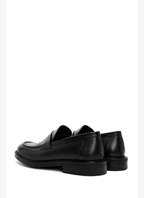 Erkek Siyah Deri Klasik Loafer 25WFD750518 - Görsel 6