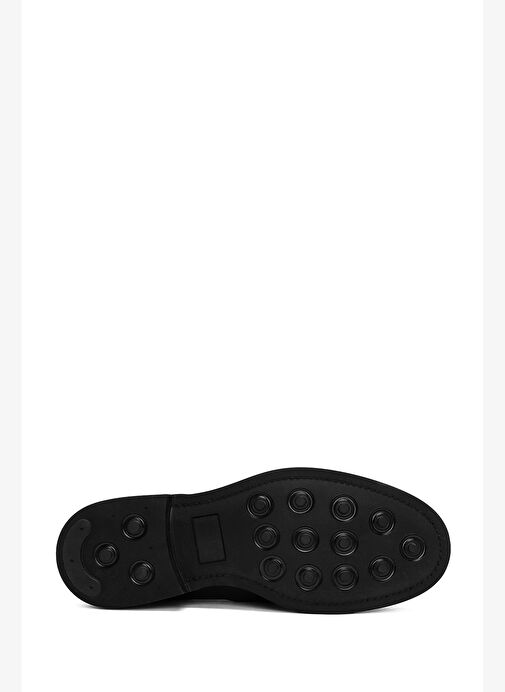 Erkek Siyah Deri Klasik Loafer 25WFD750518 - Görsel 5