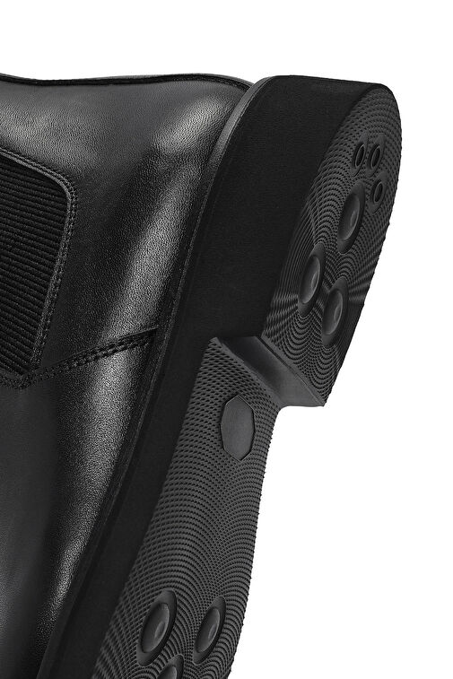 Erkek Siyah Deri Chelsea Bot 24WFD722218 - Görsel 9