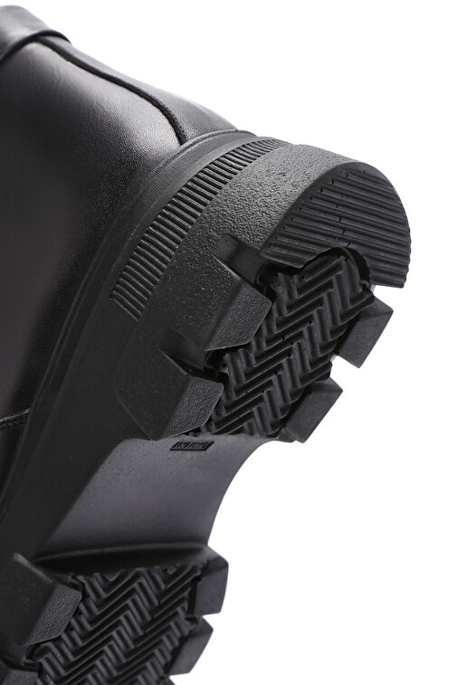 Derimod Derimod Kadın Siyah Fermuarlı Deri Bot 24WFD360318 | Boyner Siyah - 9. görsel