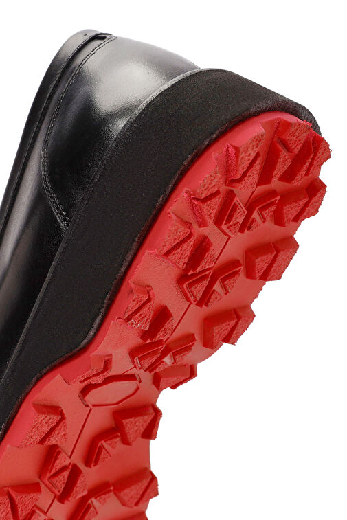 Derimod Siyah-Kırmızı Erkek Deri Loafer 24WFD720218 - Görsel 9