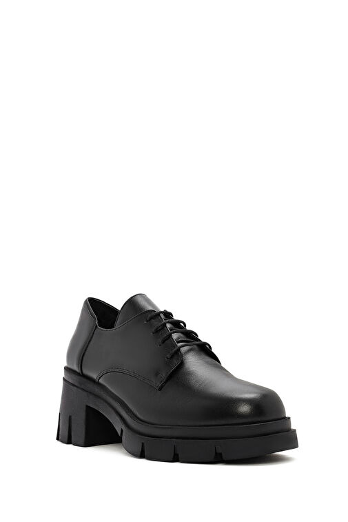 Derimod Siyah Kadın Deri Topuklu Ayakkabı 24WFD413618 - Görsel 8