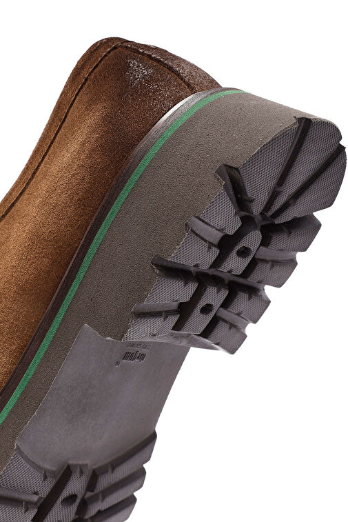 Erkek Taba Bağcıklı Süet Deri Casual Ayakkabı 24WFD740510 - Görsel 9