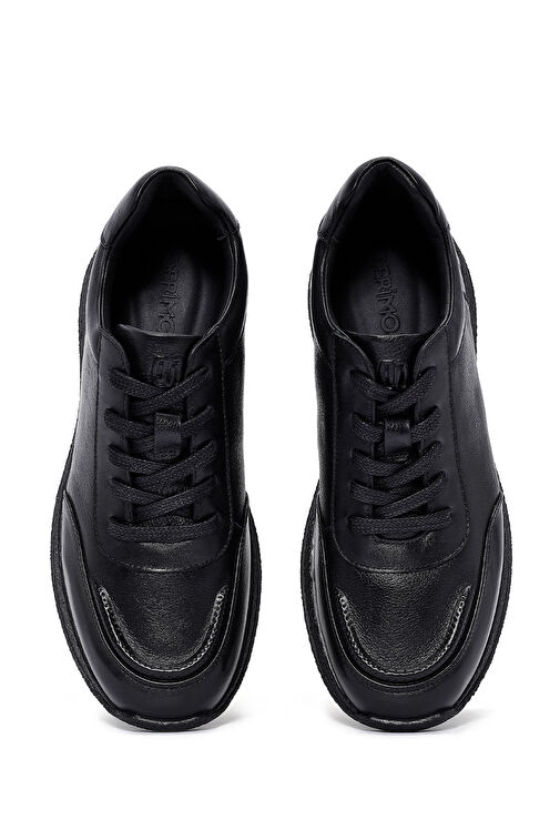 Derimod Derimod Erkek Siyah Bağcıklı Deri Sneaker 24WFD6000FT | Boyner Siyah - 8. görsel