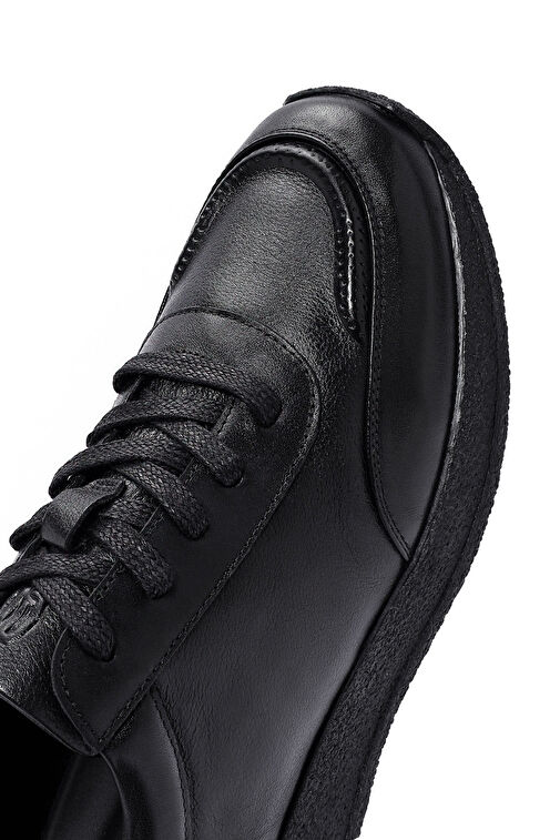 Derimod Derimod Erkek Siyah Bağcıklı Deri Sneaker 24WFD6000FT | Boyner Siyah - 9. görsel