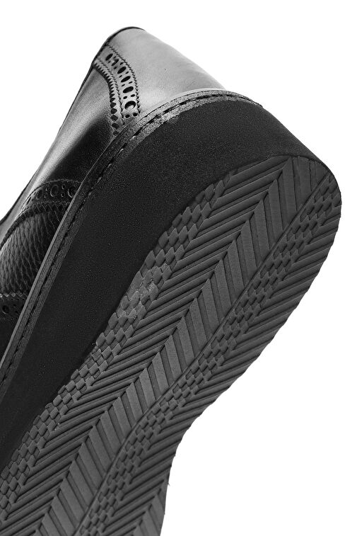 Derimod Siyah Erkek Deri Klasik Ayakkabı 24WFD602914 - Görsel 8