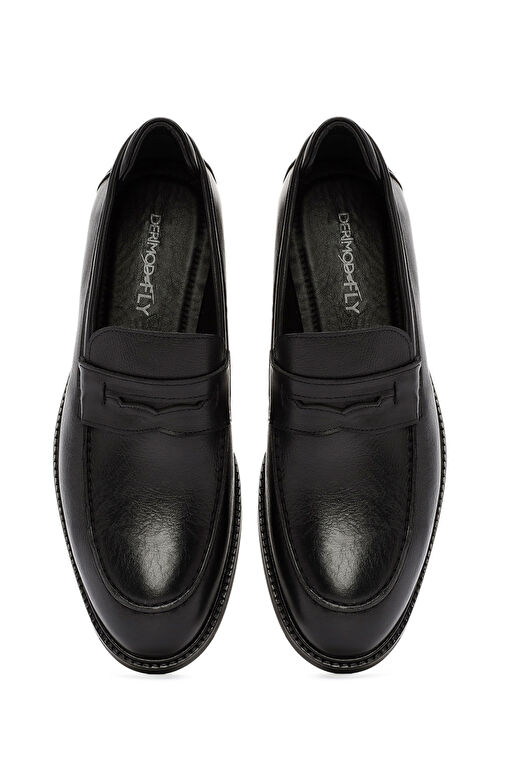 Derimod Siyah Erkek Deri Loafer 24WFD756218 - Görsel 9
