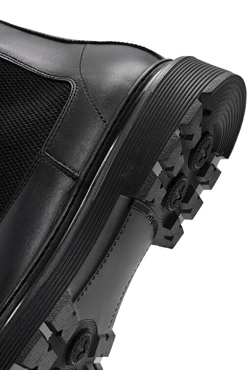 Erkek Siyah Deri Chelsea Bot 24WFD6771FT - Görsel 9