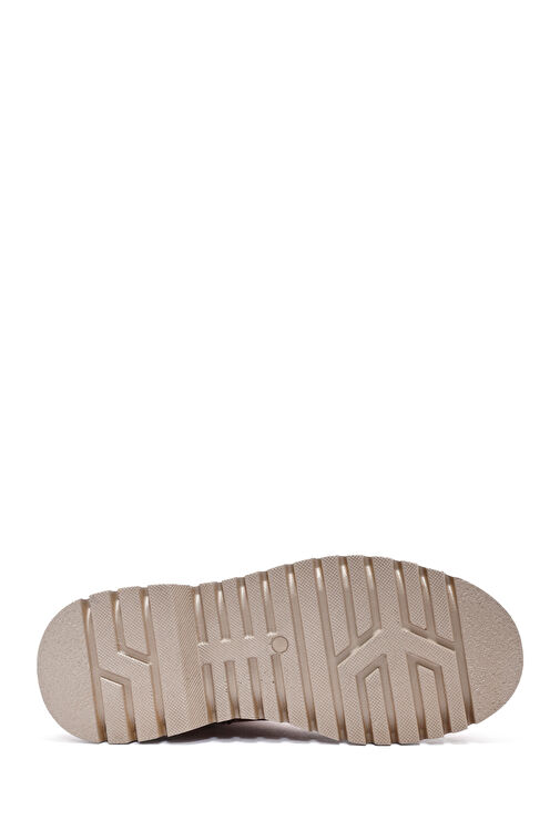 Kadın Bej Fermuarlı Süet Bot 24WFE252610 - Görsel 6