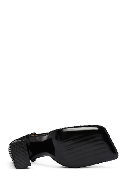 Derimod Siyah Kadın Deri Topuklu Ayakkabı 24WFD1210TS - Görsel 7