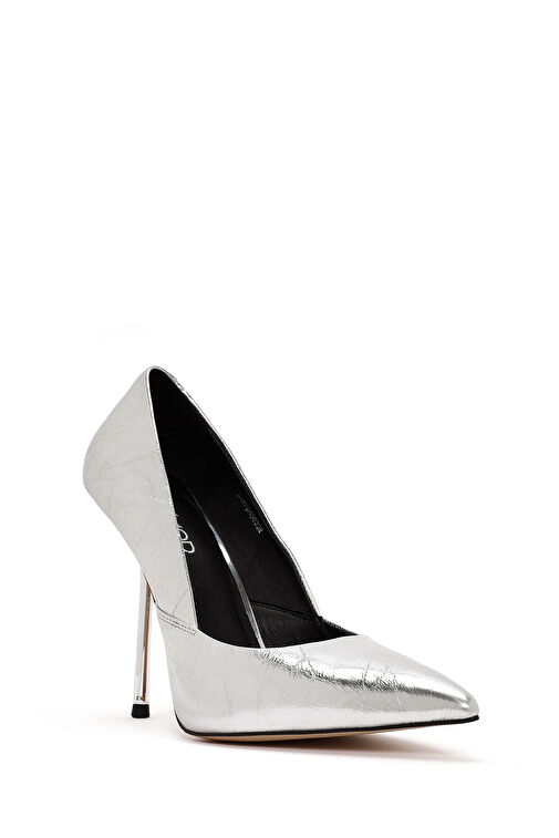 Derimod Gümüş Kadın Deri Stiletto 24WFD490232 - Görsel 8