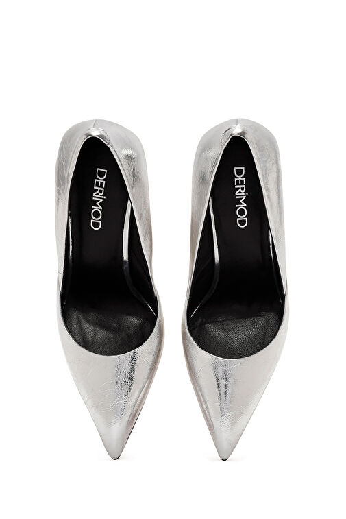 Derimod Gümüş Kadın Deri Stiletto 24WFD490232 - Görsel 9