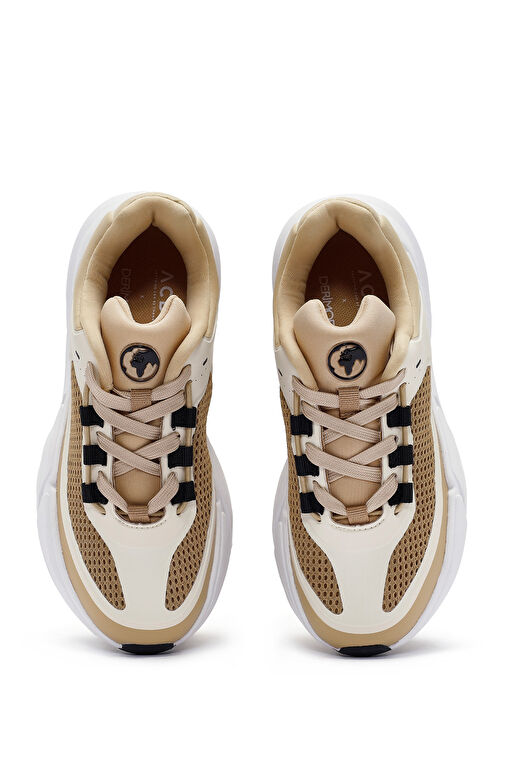 ACBC x Derimod Kadın Bej Bağcıklı Sneaker 24WFD435414 - Görsel 8