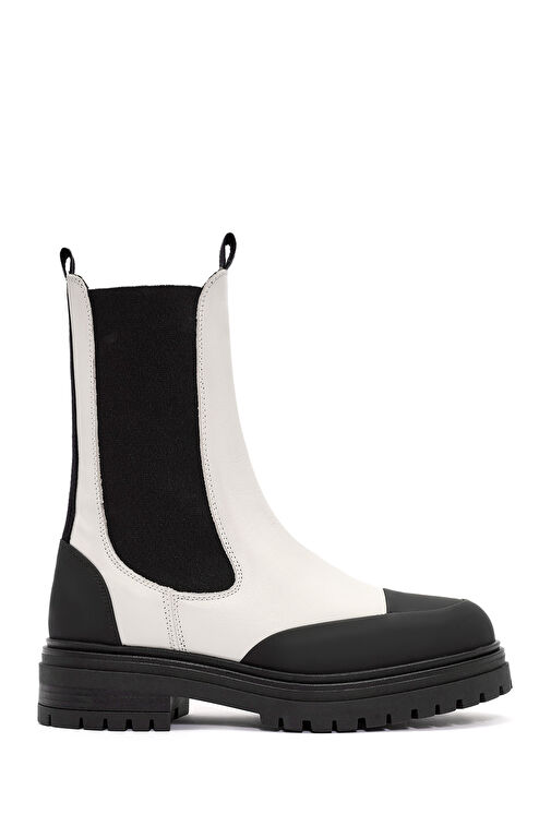 ACBC x Derimod Kadın Krem Chelsea Bot 24WFD435618 - Görsel 3