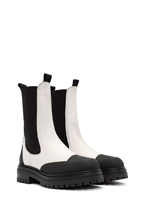 ACBC x Derimod Kadın Krem Chelsea Bot 24WFD435618 - Görsel 6