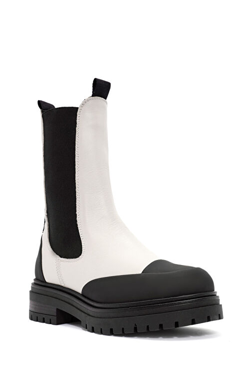 ACBC x Derimod Kadın Krem Chelsea Bot 24WFD435618 - Görsel 9