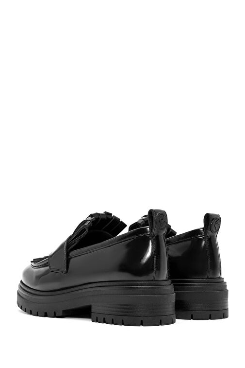 ACBC x Derimod Kadın Siyah Kalın Tabanlı Maskülen Loafer 24WFD435522 - Görsel 6