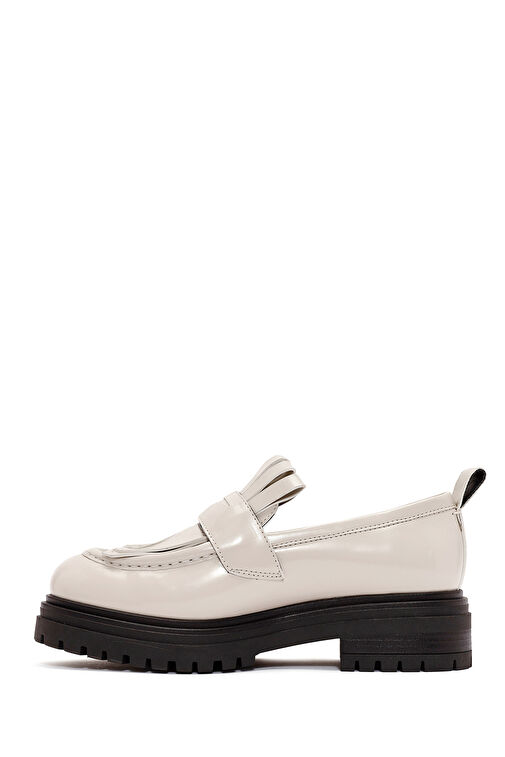 Derimod Bordo Kadın Deri Loafer 24WFD435522 - Görsel 3