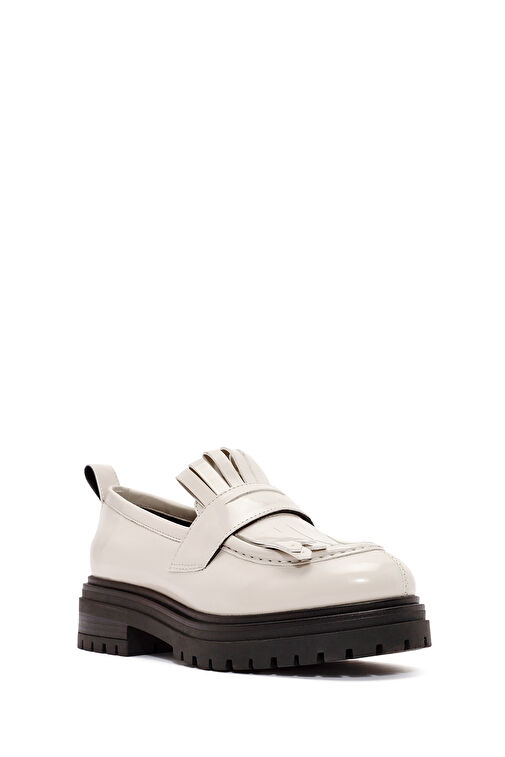 Derimod Bordo Kadın Deri Loafer 24WFD435522 - Görsel 7